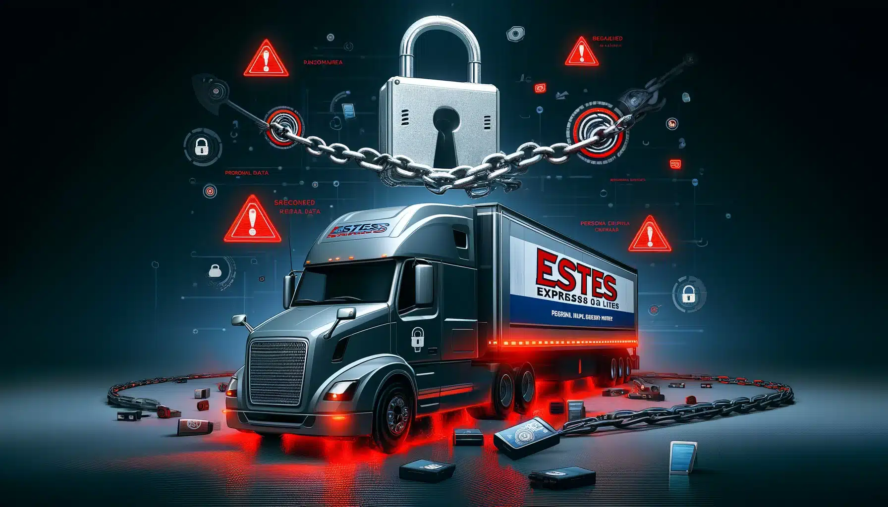 Estes express lines: data stolen in ransomware attack! 🚨📦