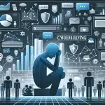 Update: alarming cyberbullying statistics! 🚨💻 Dall·e 2024 05 15 08. 51. 30 create a feature image for the article titled cyberbullying statistics. Visualize a digital landscape filled with various graphs and charts showing