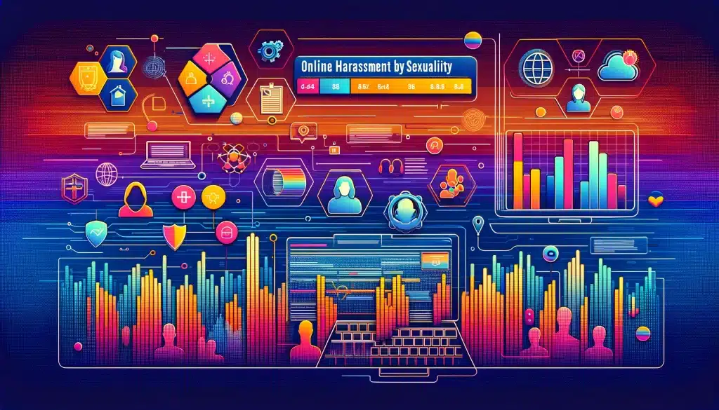 update: alarming cyberbullying statistics! 🚨💻 Dall·e 2024 05 15 10. 50. 16 create a feature image for the article titled online harassment by sexuality. Visualize a digital landscape where different sides show the unique ex