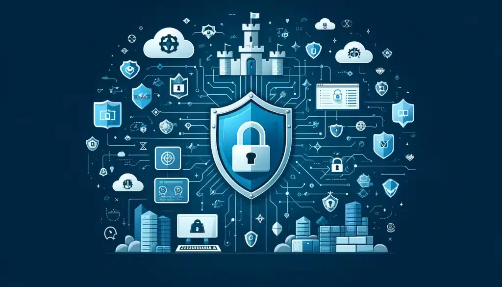ransomware statistics: alarming trends revealed! 🚨🔐 Dall·e 2024 05 15 16. 20. 13 create a feature image for the article titled how to protect from ransomware strategies for defense. Visualize a digital fortress or shield protect