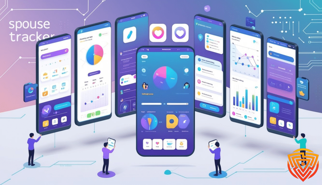 Mobile app interface for tracking relationships asking the difference  spouse tracker app vs spouse spy app