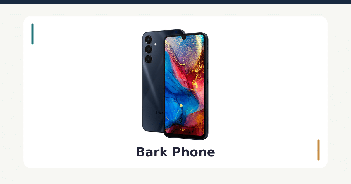 Official samsung a16 bark phone product shot in impulsec's review cover layout