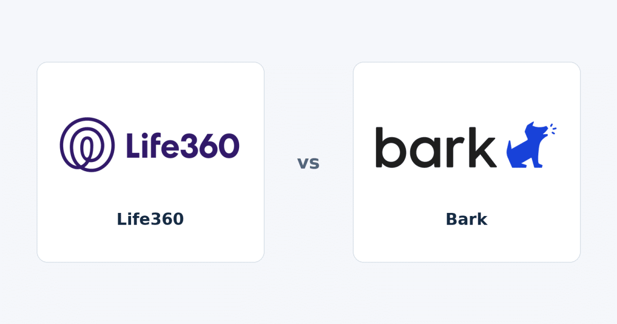 Life360 and bark official identities in a neutral sidebyside comparison