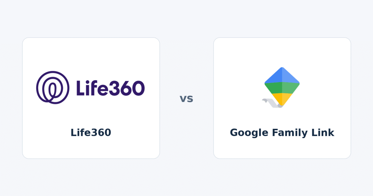 Life360 and google family link official identities in a neutral sidebyside comparison