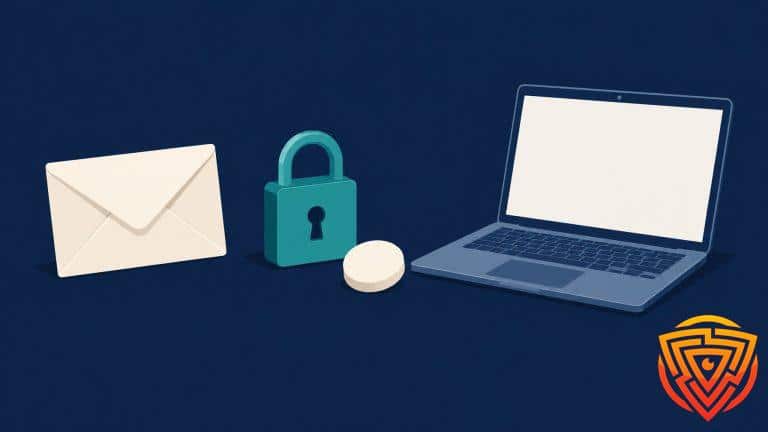 Minimal signup and vpn privacy concept