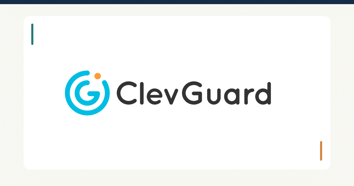 Official clevguard logo on an editorial identity cover