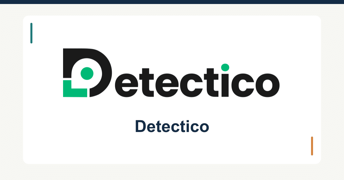 Detectico official logo in impulsec review cover