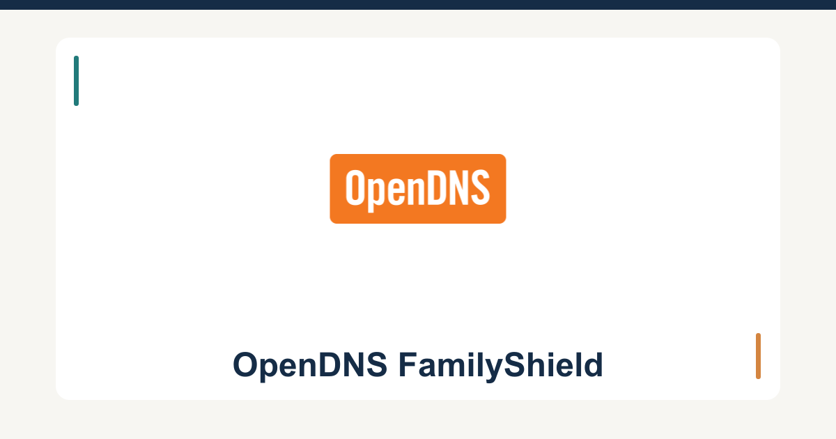 Opendns official logo with familyshield review title