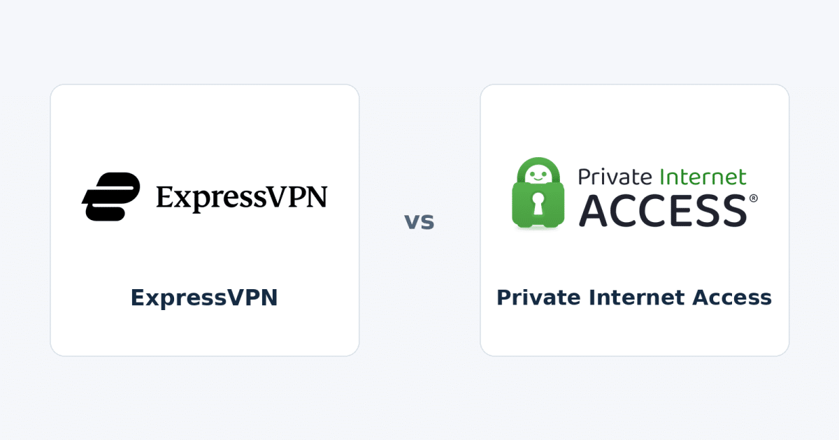 Expressvpn and private internet access official identities in a neutral sidebyside comparison