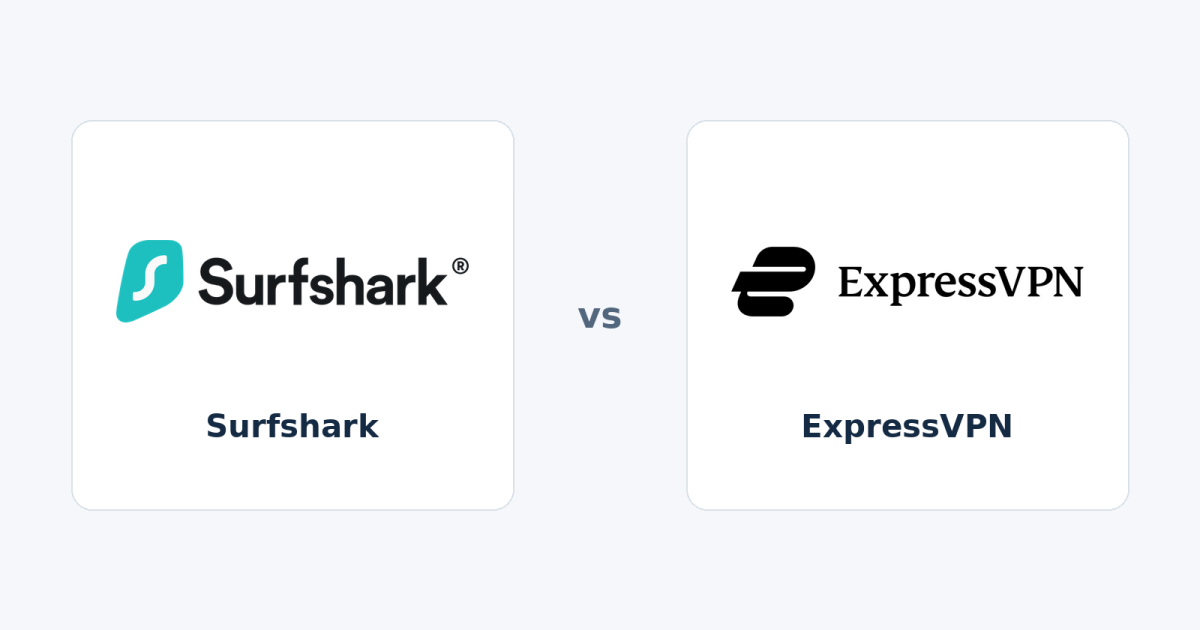 Surfshark and expressvpn official identities in a neutral sidebyside comparison